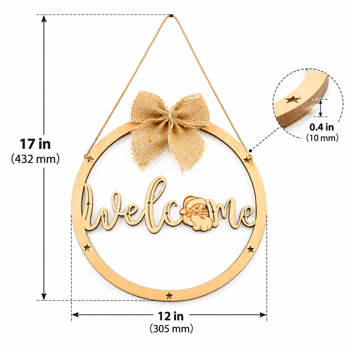 Wooden Home Welcome Decorative Sign