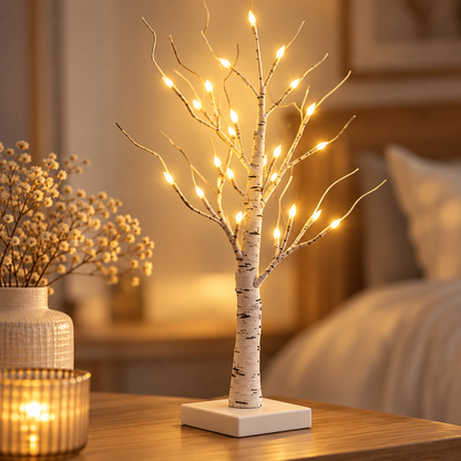 Birch Tree Warm Color LED Ambient Light