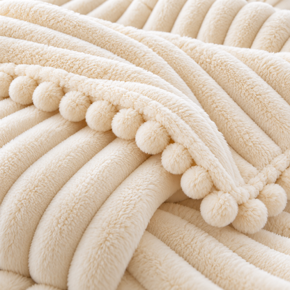 Rabbit Plush Blanket – Soft White Blanket