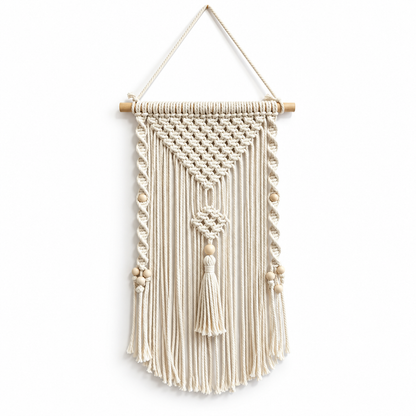 Nordic Geometric Cotton Tapestry