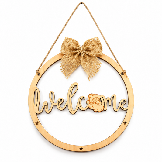 Wooden Home Welcome Decorative Sign