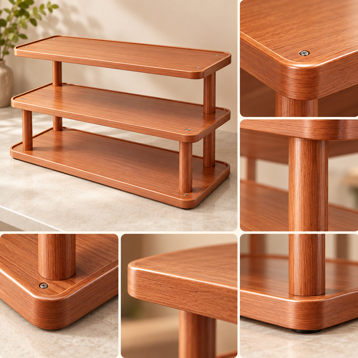 Three-Tier Desktop Storage Rack